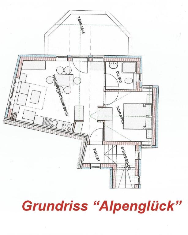 Majutuskoha Am Schwand korruse plaan