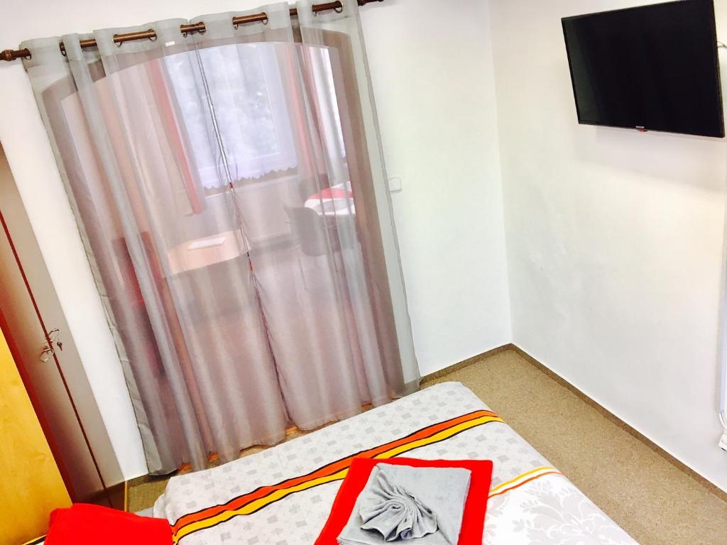 TV a/nebo společenská místnost v ubytování Apartments Radka
