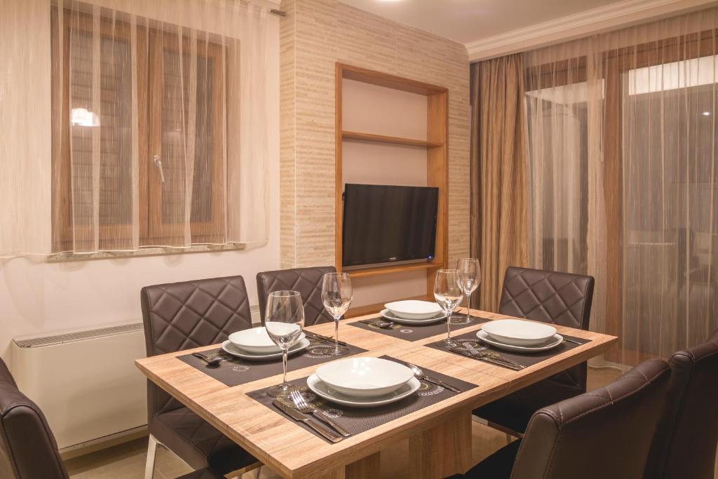 TV a/nebo společenská místnost v ubytování Luxury Apartments Villa Matea
