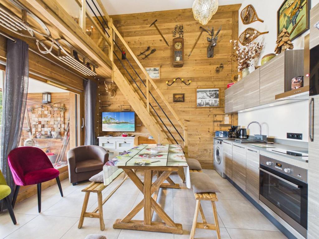 Appartement Haut Standing au Cœur des Gets - Proche Commerces, Garage et Spa