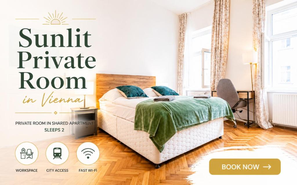 Convenient 3-BR Apartment 15 Min to Landstraße Hub