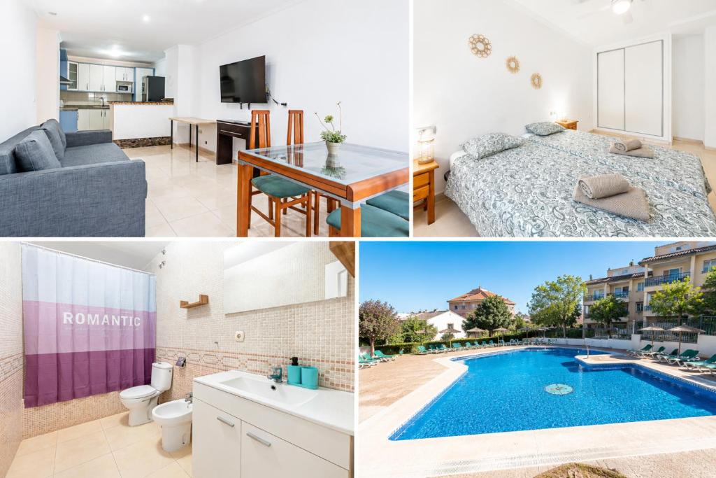 Spain Breaks - 2 bed family apartment Benalmádena with pool, Airco, WiFi