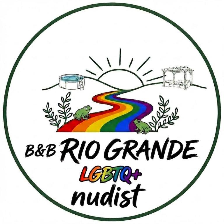 a logo for a band with a rainbow and the words bc rio grande at B&B RIO GRANDE in Massarosa