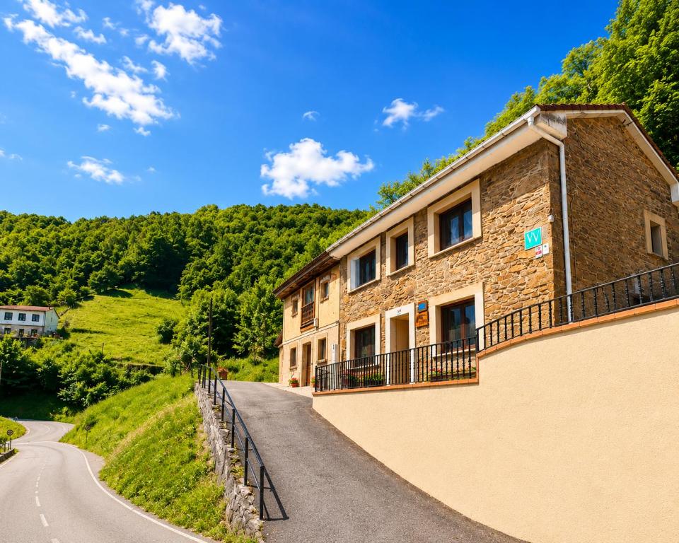a building on the side of a road at Casa Pichi in El Pulliu