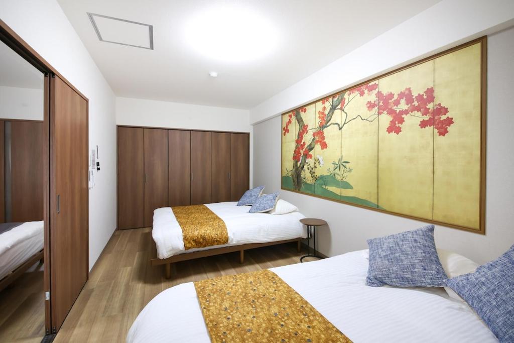 Namba kuromon 301 , Hokusai House 3 min to Dotonbori BR Sleeps 8