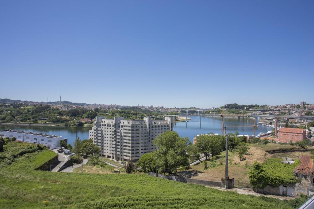 a view of a river and a city at Porto & Douro Vista Apartments by Inviting in Valbom