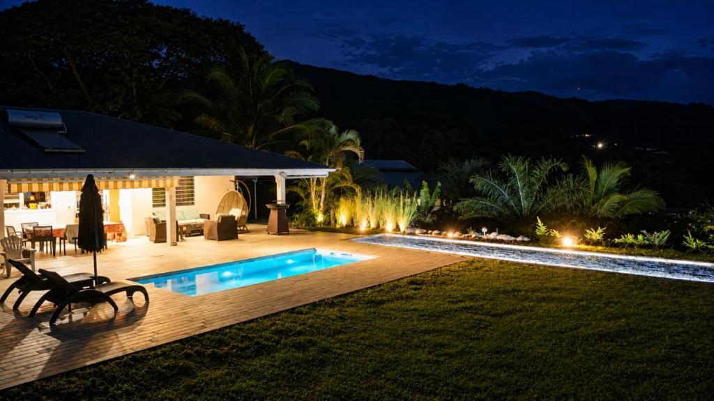 Teava - Vue lagon d'exception & piscine privée - hébergement à Raiatea