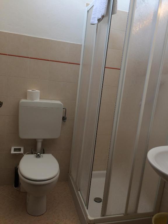 Koupelna v ubytování Hotel Bodoni