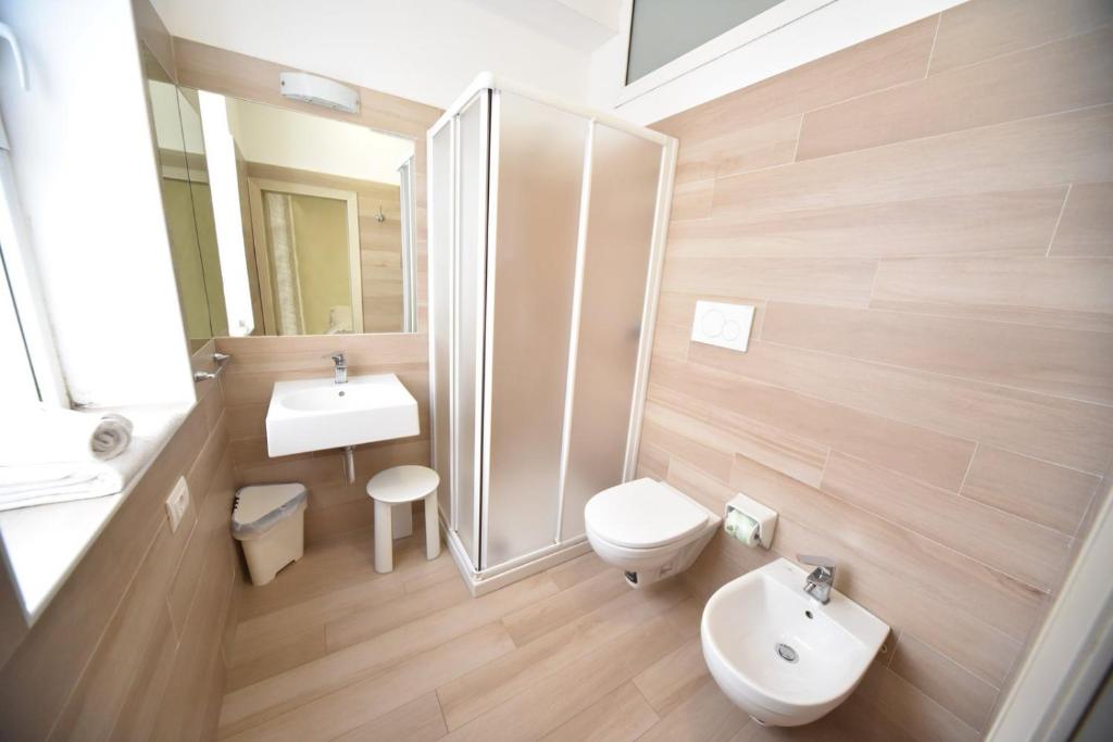 Koupelna v ubytování Hotel Villa Edda