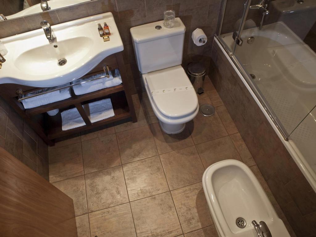 Koupelna v ubytování Hotel Las Leyendas