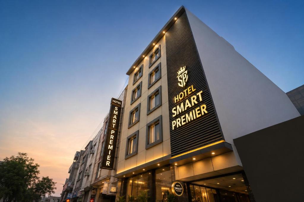 a building with a sign that reads merry smart partner at Hotel Smart Premier -Delhi Airport in Behror