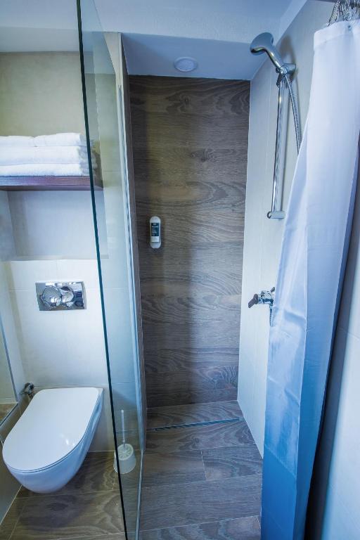Koupelna v ubytování Hotel Noble