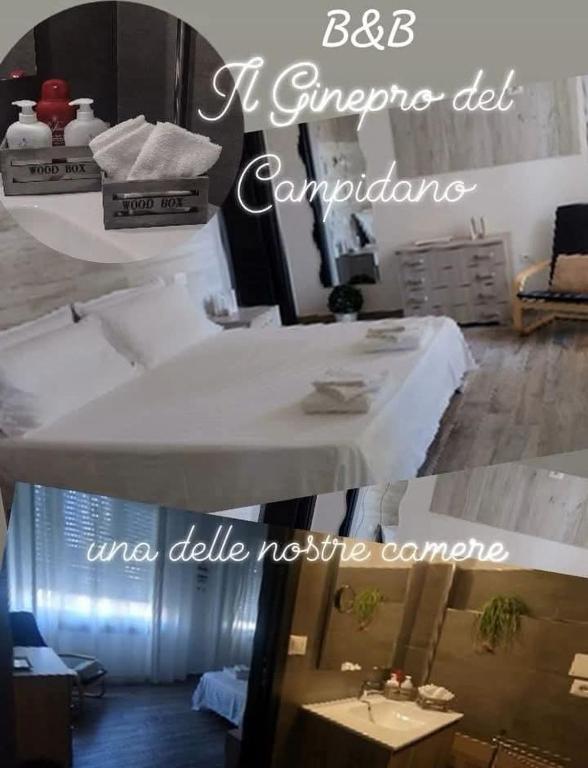 a room with a bed and a pineapple idea commodorecumilde noise at Il Ginepro del Campidano in Nuraminis