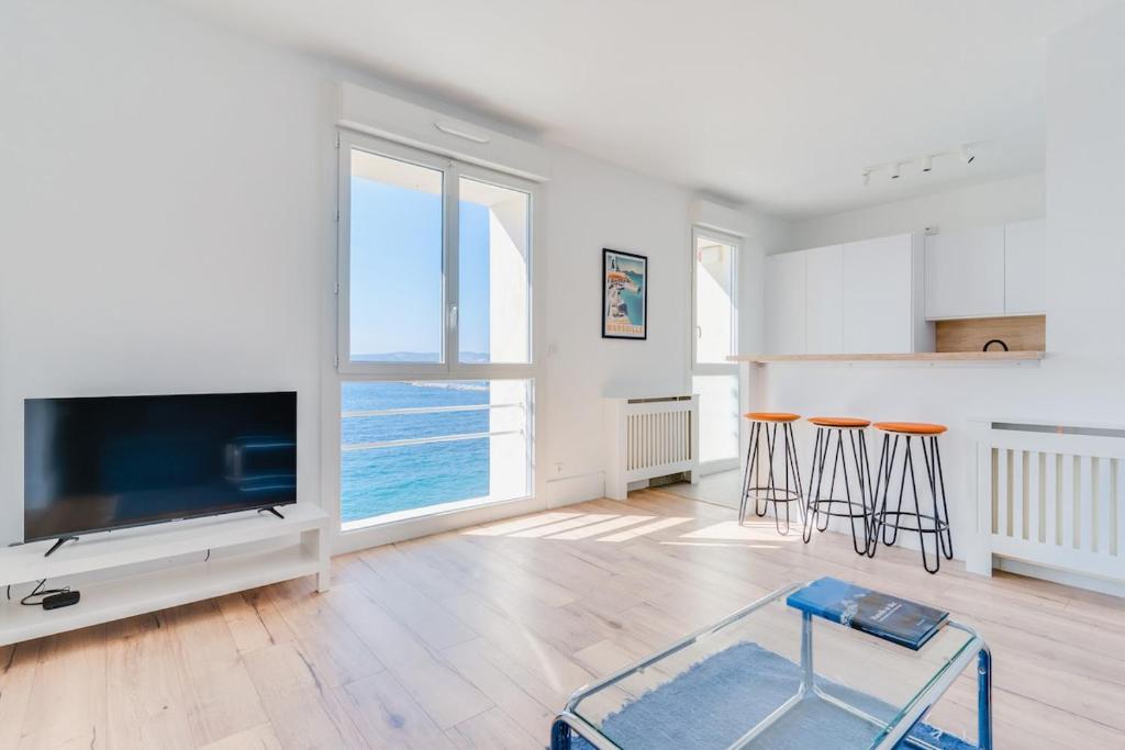 Appartment T3 Corniche Kennedy - Front Mer - Vallon