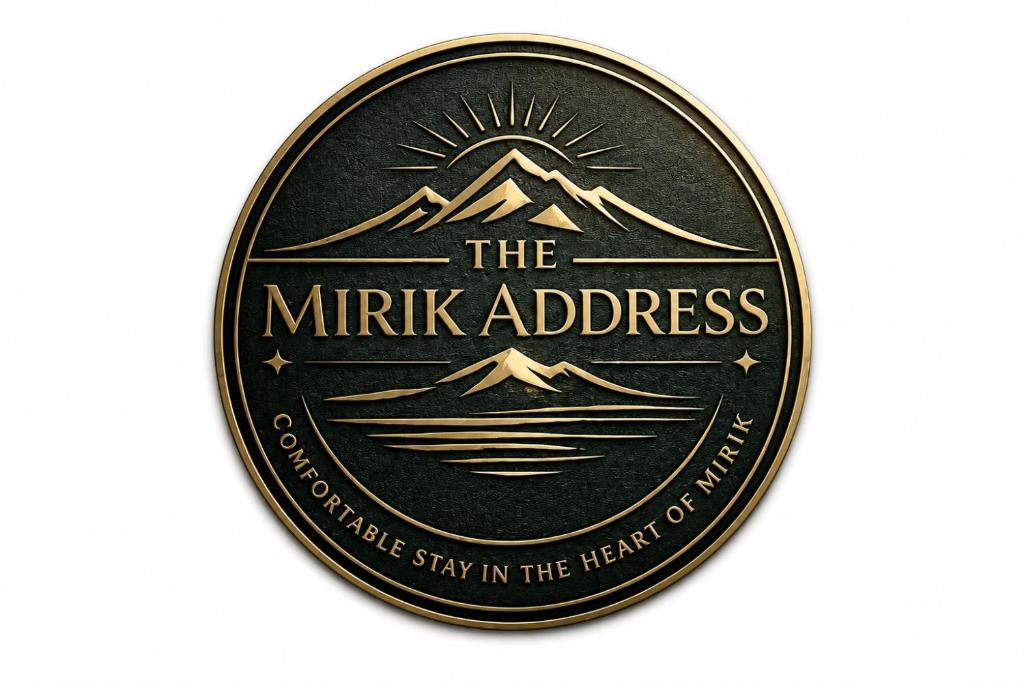 a black and gold merit badge for the mitk address at The Mirik Address in Mirik