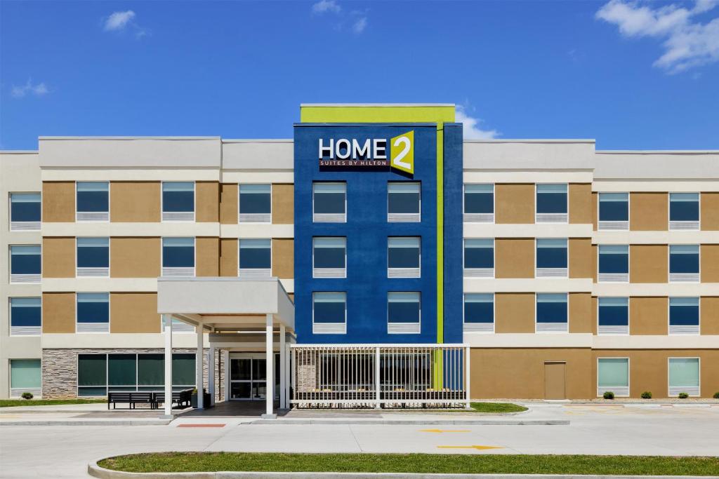 a building with a home depot sign on it at Home2 Suites By Hilton Springfield in Springfield