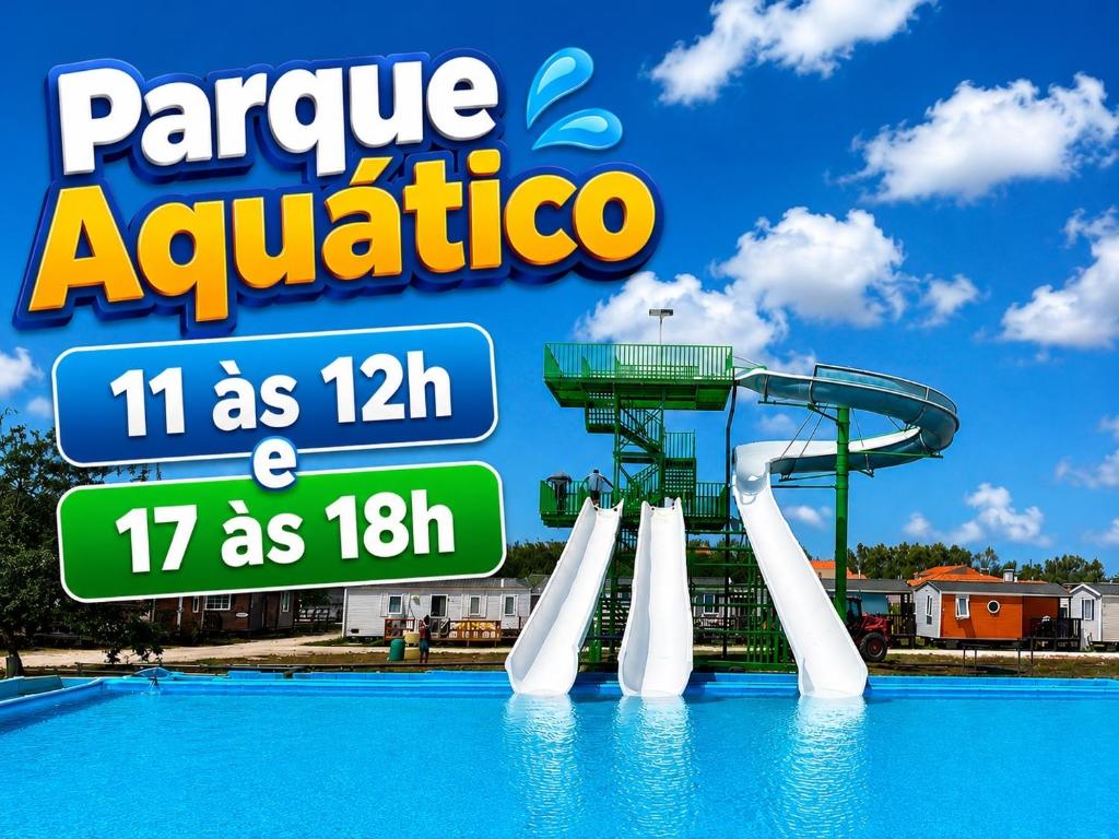 a water slide at a water park at Home Happy in Pataias