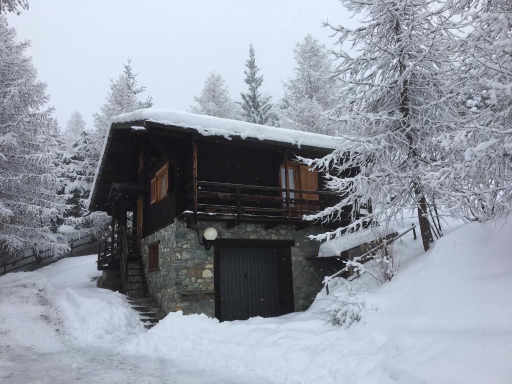 Chalet des Mélèzes v zimě