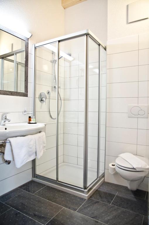 Koupelna v ubytování Hotel Tannenhof