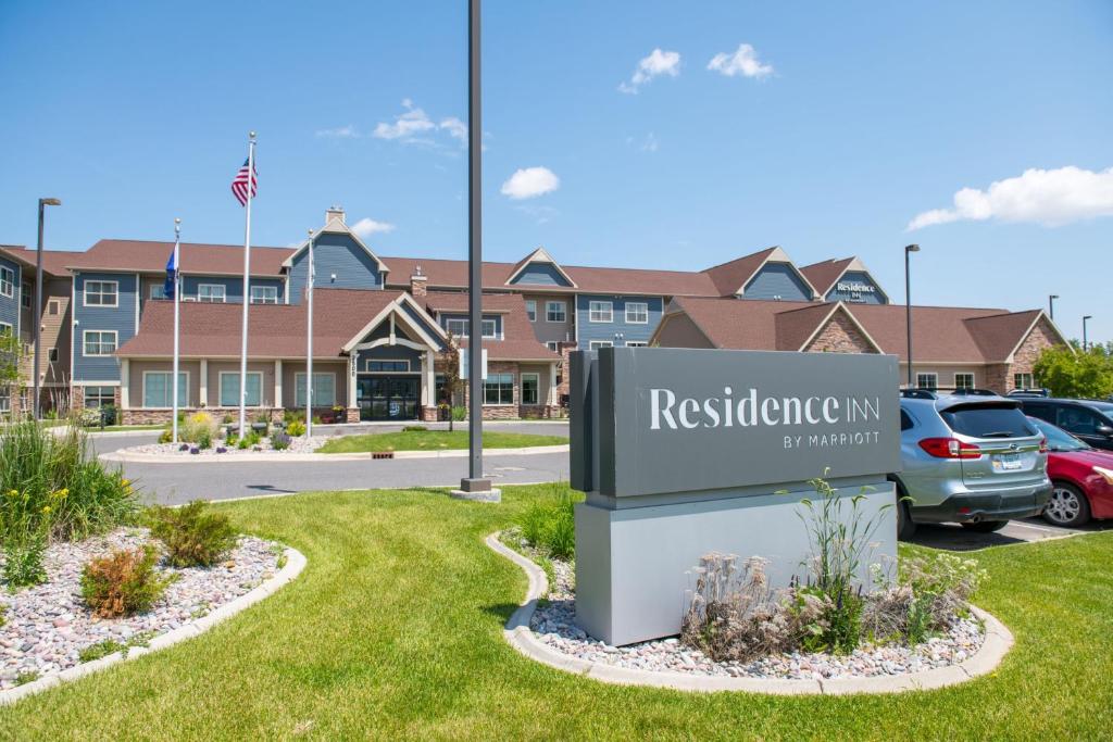 a sign in front of a residential building at Residence Inn by Marriott Helena in Helena