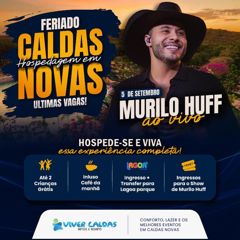 a poster for a movie with a man wearing a cowboy hat at Atrium Thermas - OFICIAL in Caldas Novas