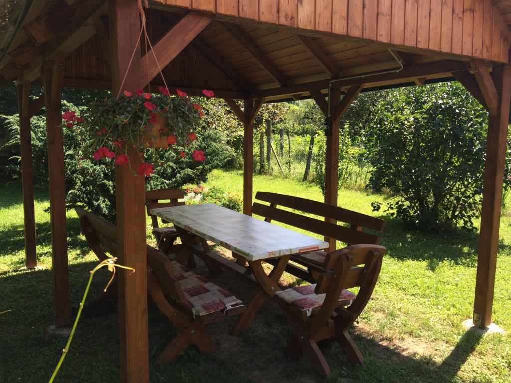 A garden outside Kislőd Apartman