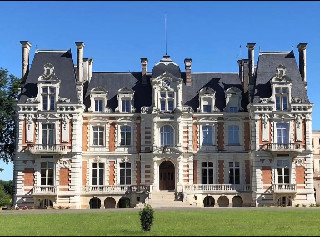 an old mansion with a large building at Château de Savonnières in La Bruère-sur-Loir