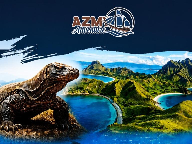a lizard sitting on top of a mountain at Azmy Adventure in Pawenang