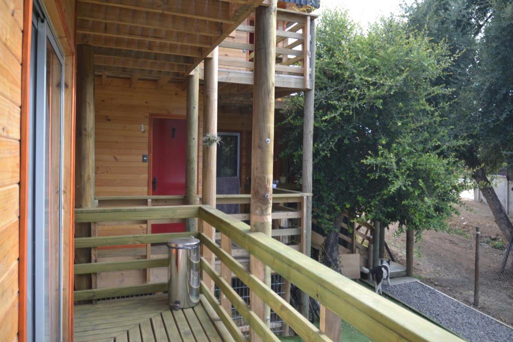 Balkón nebo terasa v ubytování Algarrobo Lodge