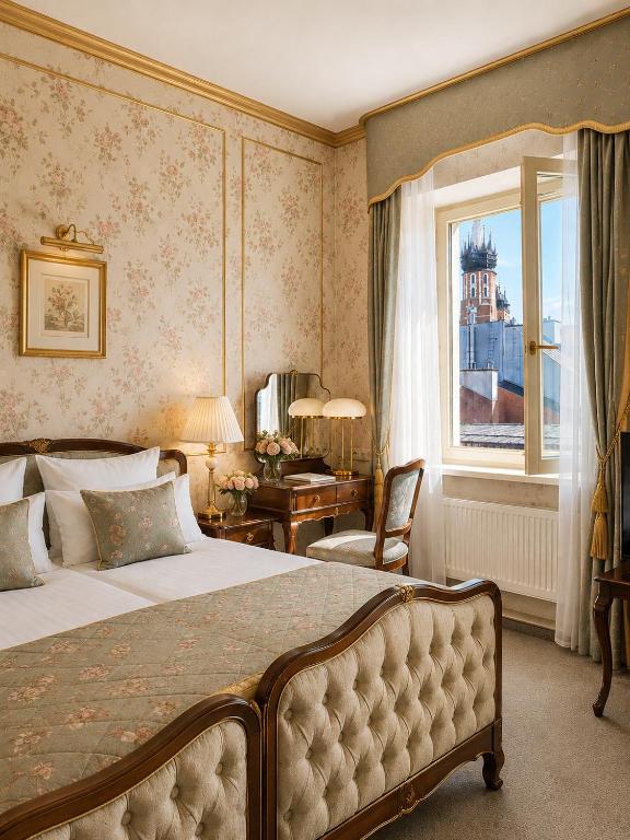 Кровать или кровати в номере Grand Hotel