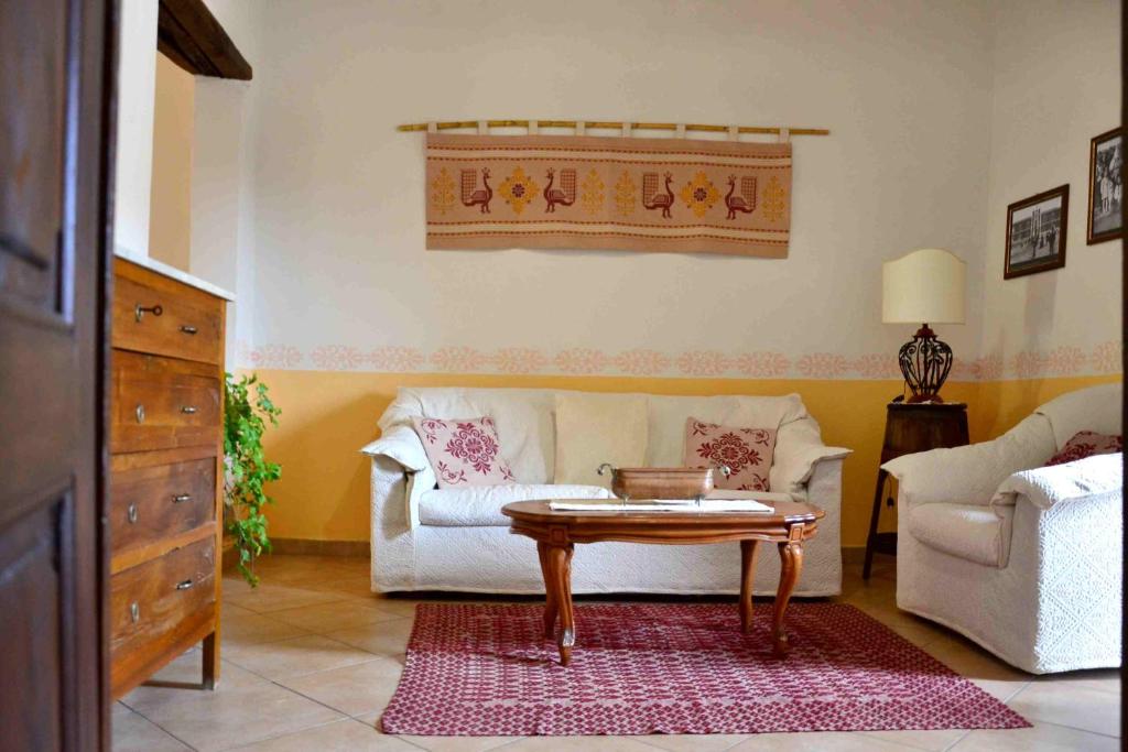 A seating area at Nonna Murtas