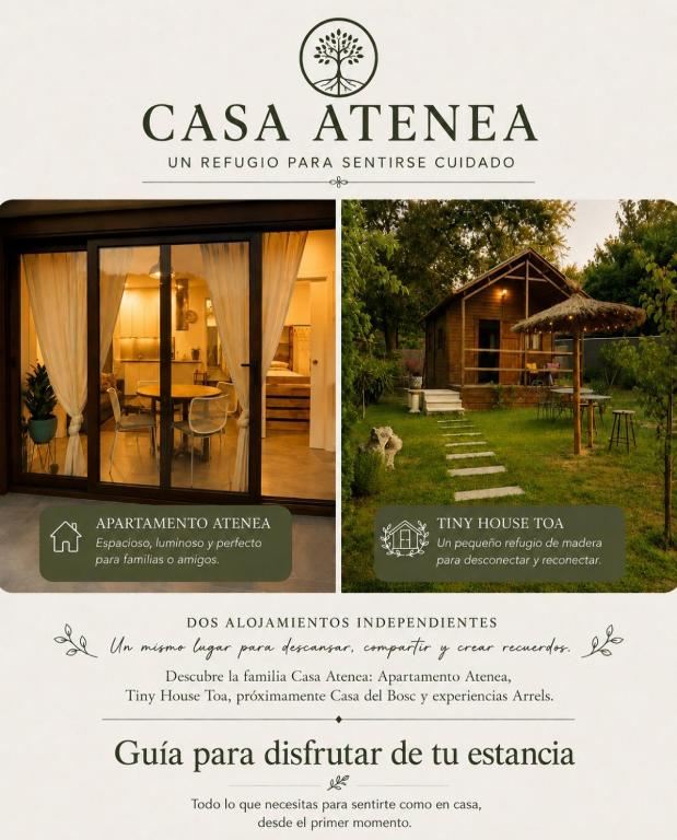 a flyer for a csa estate with a house at Casa Atenea in Caldes de Malavella