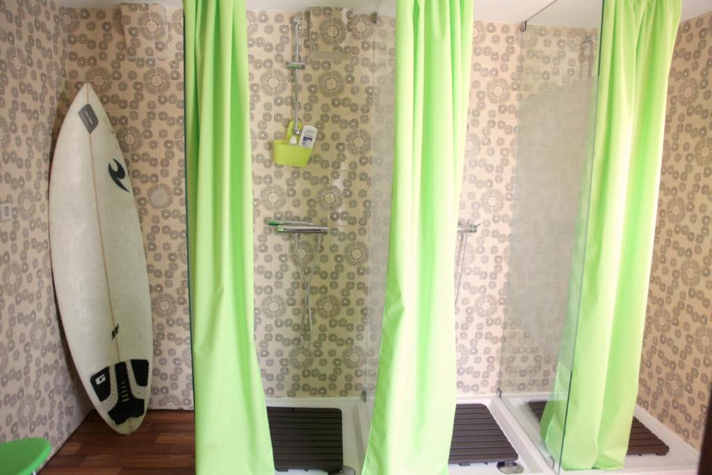 Koupelna v ubytování 18St. Hostel