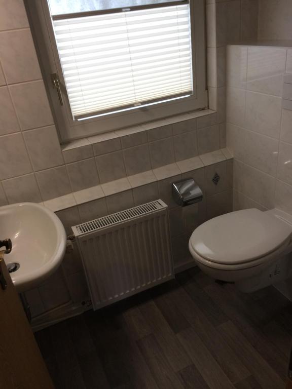 Koupelna v ubytování Ferienwohnung Büll