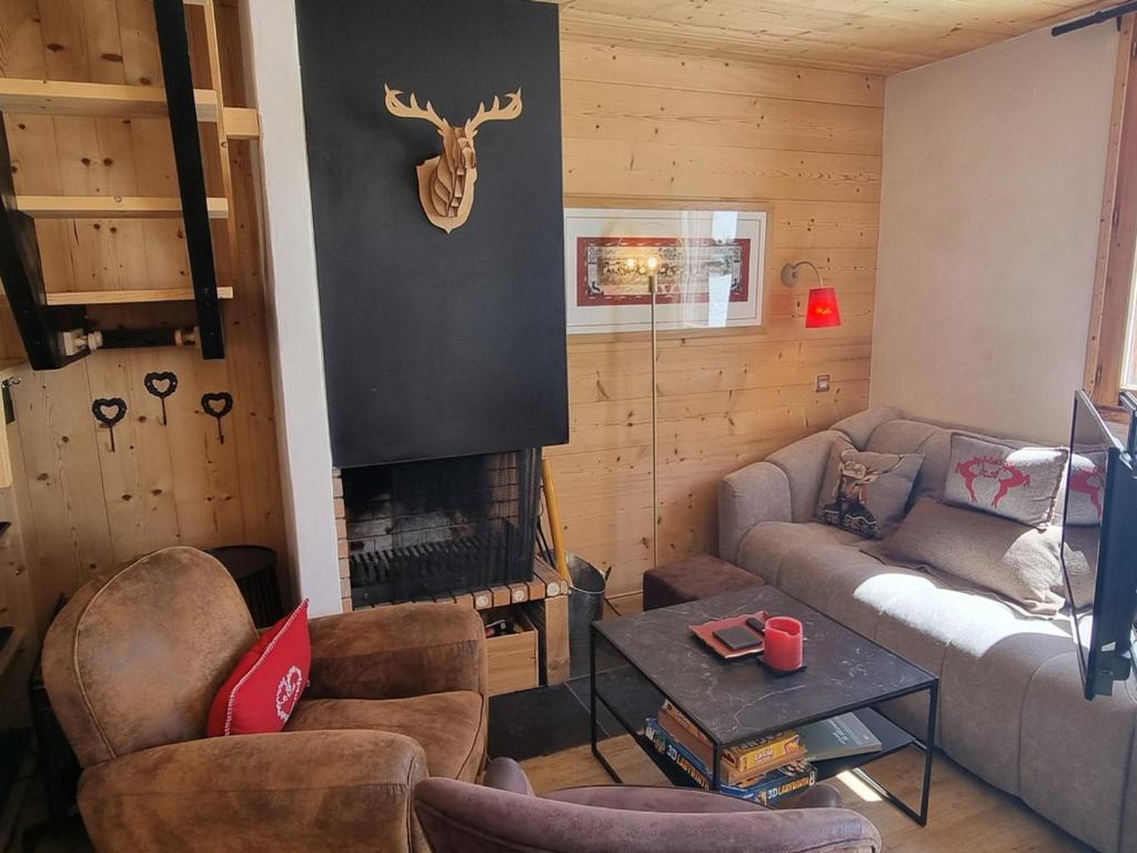 Duplex chaleureux, 6 pers., vue pistes