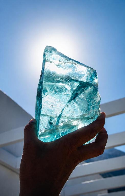 a hand holding a piece of emerald at Enilion Luxury Suites in Kyra Panagia
