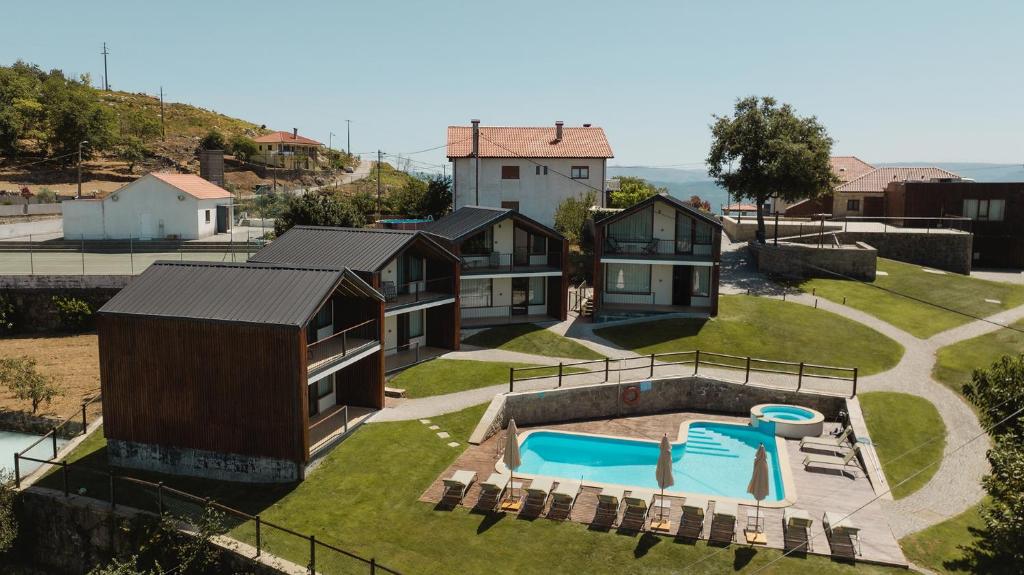an aerial view of a house with a swimming pool at KV Residences 