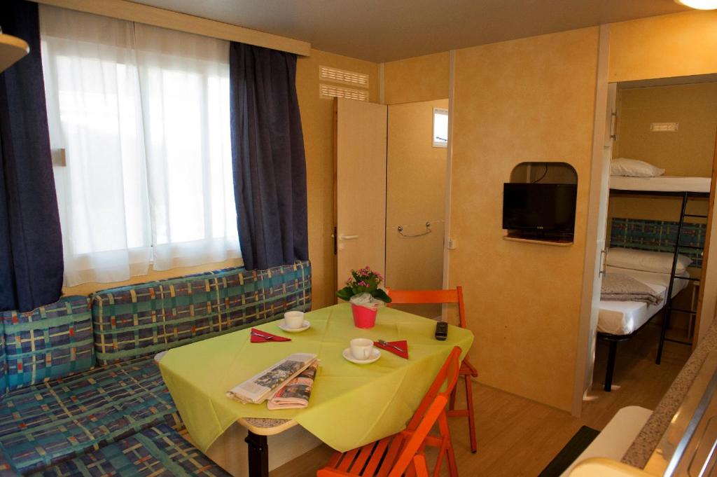 Kuchyň nebo kuchyňský kout v ubytování Camping Parco Capraro