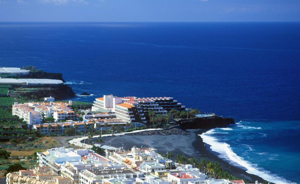 an aerial view of a resort near the ocean at Apartments La Palma, Affiliated by Meliá in Puerto Naos