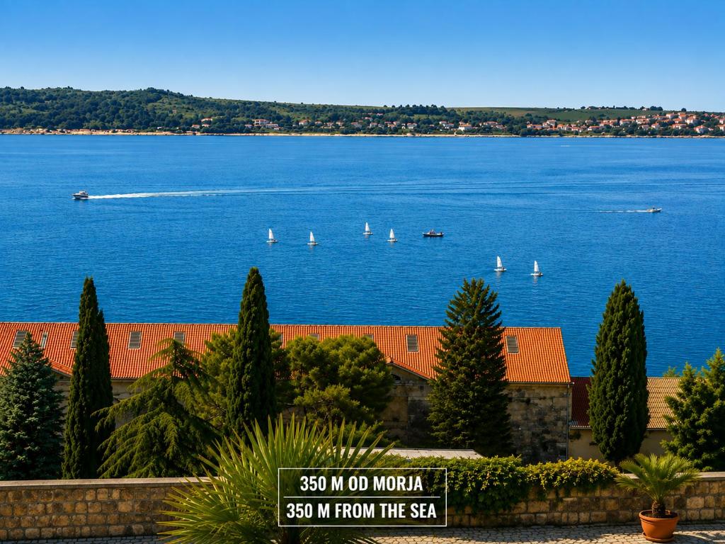 a view of a large body of water with boats at Apartment Gaia with private parking in Portorož