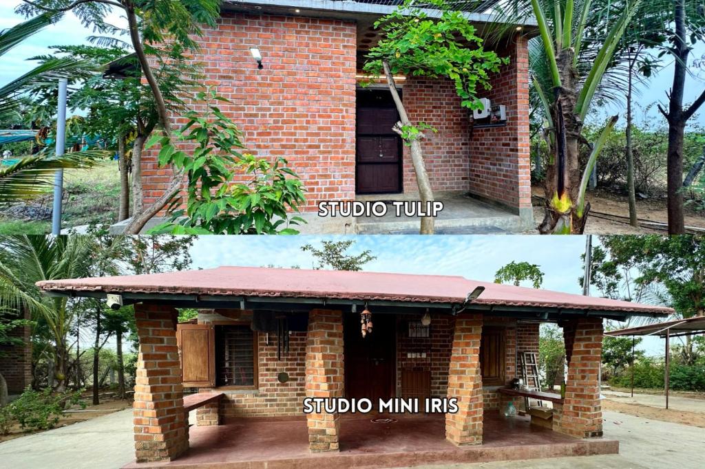 a brick building with a sign that reads subo turnip at AV Meadows in Kanchipuram