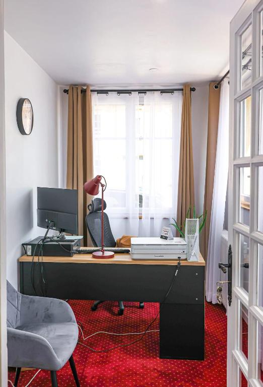 Chambres D'hôtes La Villa Cassinne - Montebourg, Cotentin - Deluxe Doppel- Oder Zweibettzimmer
