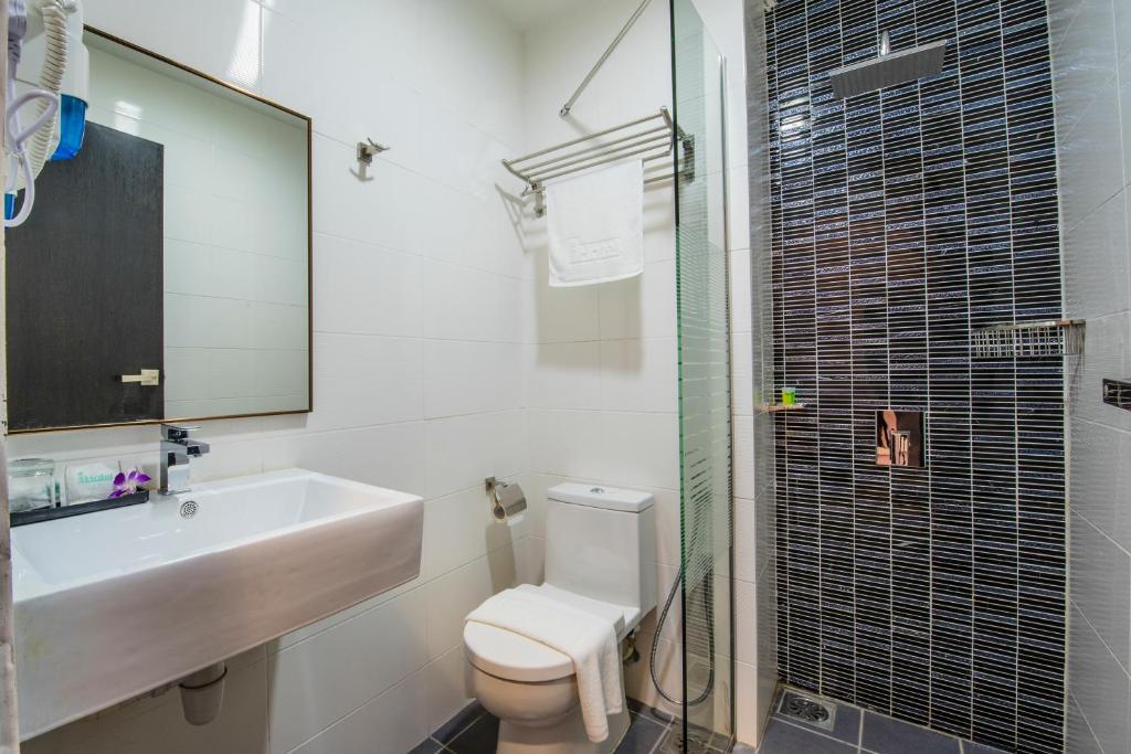 Koupelna v ubytování inHotel Inanam