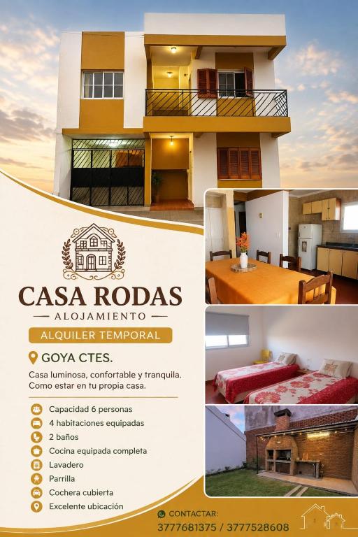 a flyer for a csa rojas enrolment for a residentialominium at Casa Rodas in Goya