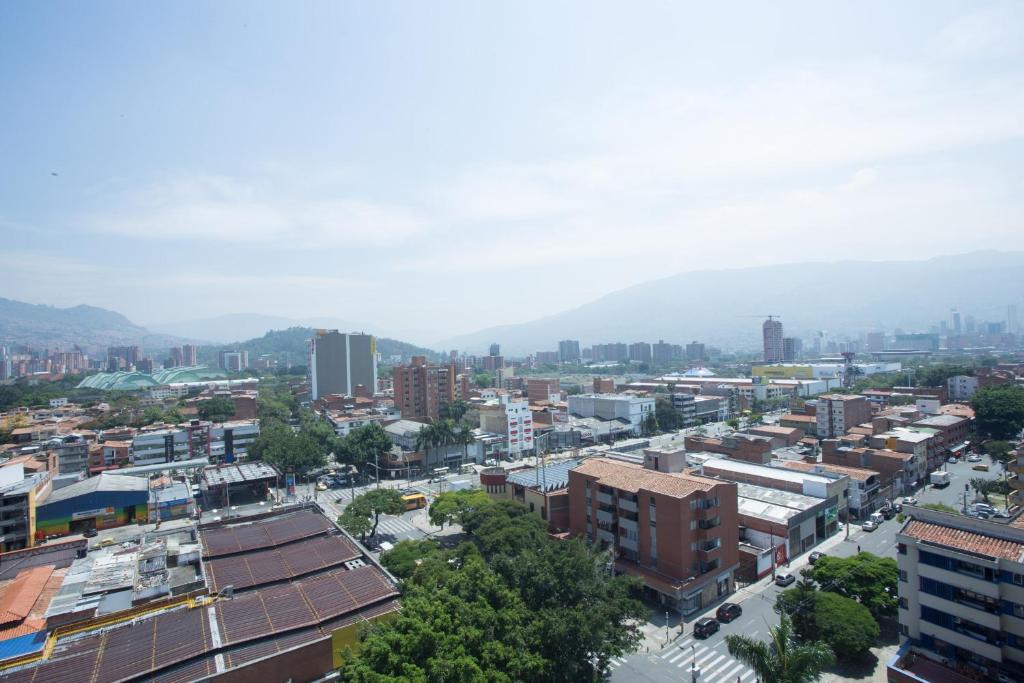 Nespecifikovaný výhled na destinaci Medellín nebo výhled na město při pohledu z hotelu