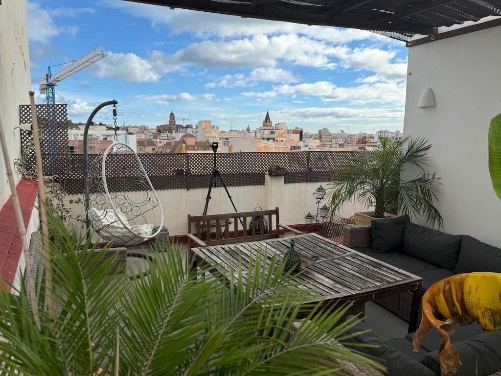 Sky Terrace Málaga - Oasis urbano centro Málaga vistas
