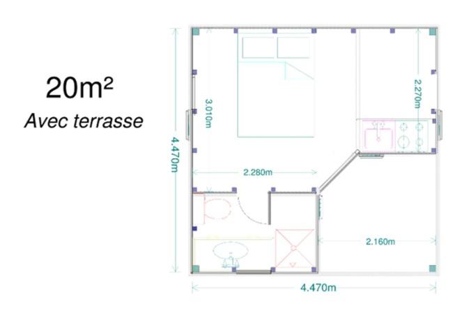 a floor plan of a house at Chez Georges in Sainte-Anne