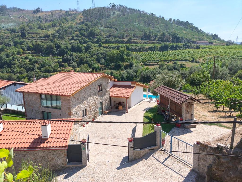 an image of a house in a vineyard at Casa da Pinha in Ponte da Barca