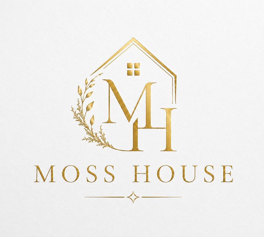 a logo for a house with the initials m and a crest at Moss House in Sevan