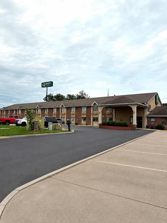 a parking lot in front of a hotel at Quality Inn I-74 Batesville in Batesville